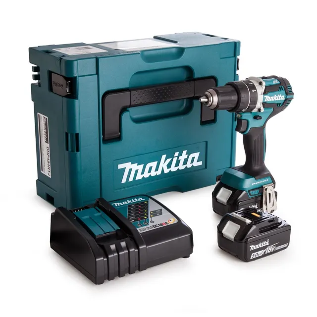 Makita DDF482RAE Máy khoan và vặn vít dùng pin(18v) (kèm 02 pin 2.0 + sạc)