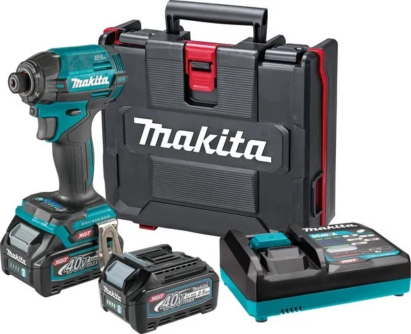 Máy bắt vít dùng pin Makita TD002GD202 (BL)(40V MAX) (kèm 02 pin 2.5Ah + 1 sạc)