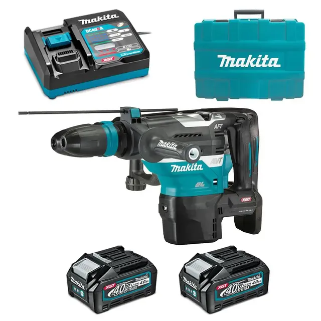 Makita HR005GM201 Máy khoan bê tông dùng pin(chuôi gài sd (kèm 02 pin 4.0ah + sạc nhanh)
