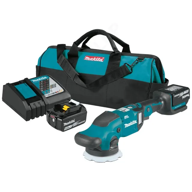 Makita DPO500RTE Máy đánh bóng dùng pin(bl) (kèm 02 pin 5.0 + sạc nhanh)