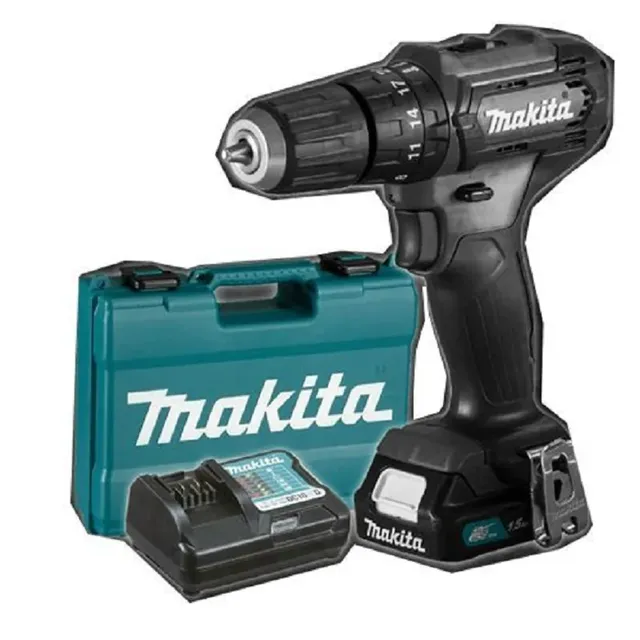 Máy khoan búa, vặn vít dùng pin Makita HP333DWYB (12V) (bản giới hạn – màu đen) (Sạc (DC10WD))