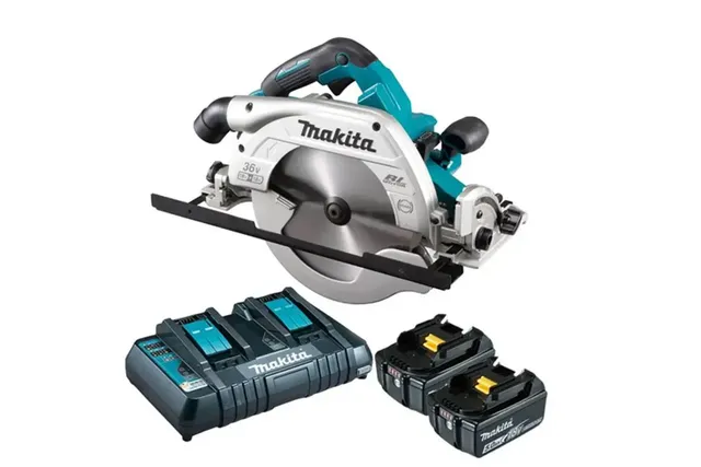 Makita DHS900PT2 Máy cưa đĩa dùng pin(235mm/aws/bl)(18vx2 (kèm 02 pin 5.0 + sạc nhanh)