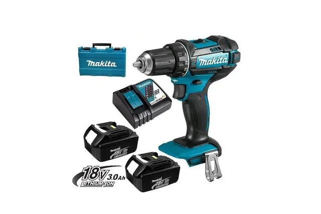 Makita DHP482RFE Máy khoan búa, vặn vít dùng pin(18v) (kèm 02 pin 3.0 + sạc nhanh)