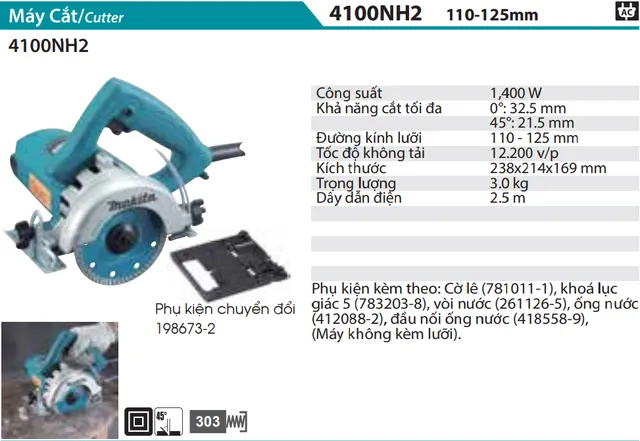M9509B MÁY MÀI GÓC(100MM/850W/CÔNG TẮC TRƯỢT)
