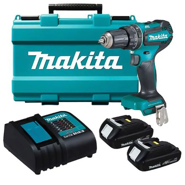 Makita DHP485SFE Máy khoan búa, vặn vít dùng pin(bl)(18v) (kèm 02 pin 3.0 + sạc)